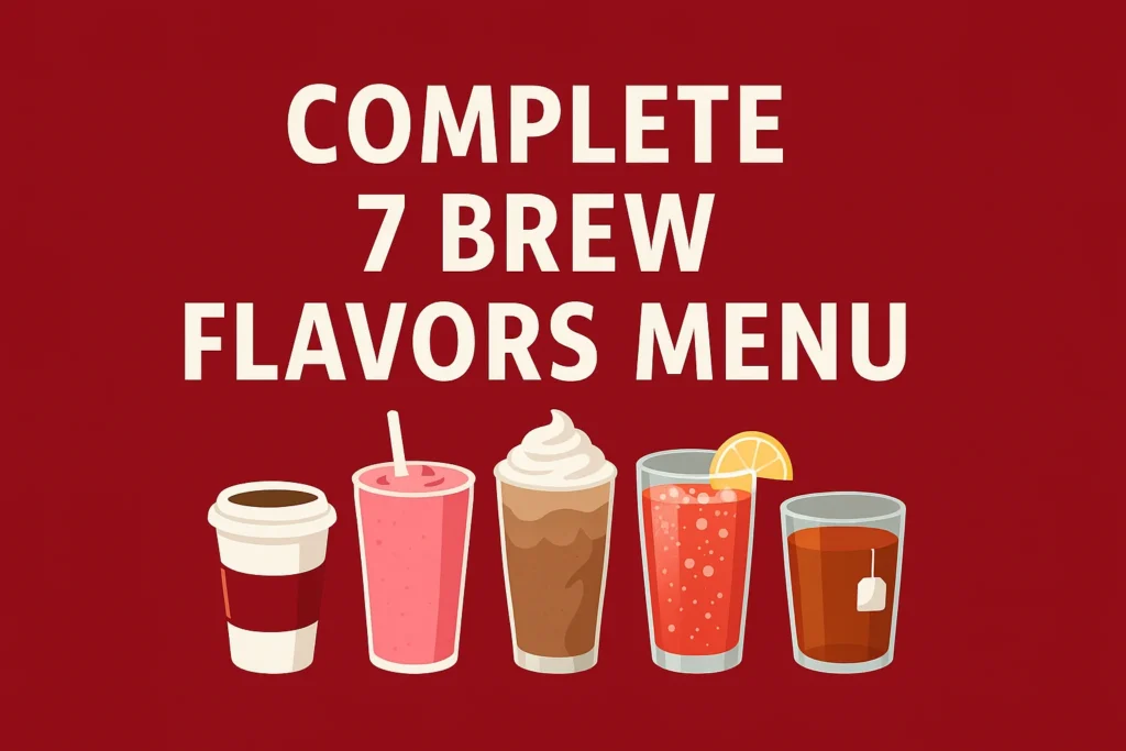 7 Brew Flavors Menu 1 7 Brew Flavors Menu